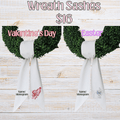 Embroidered Wreath Sash