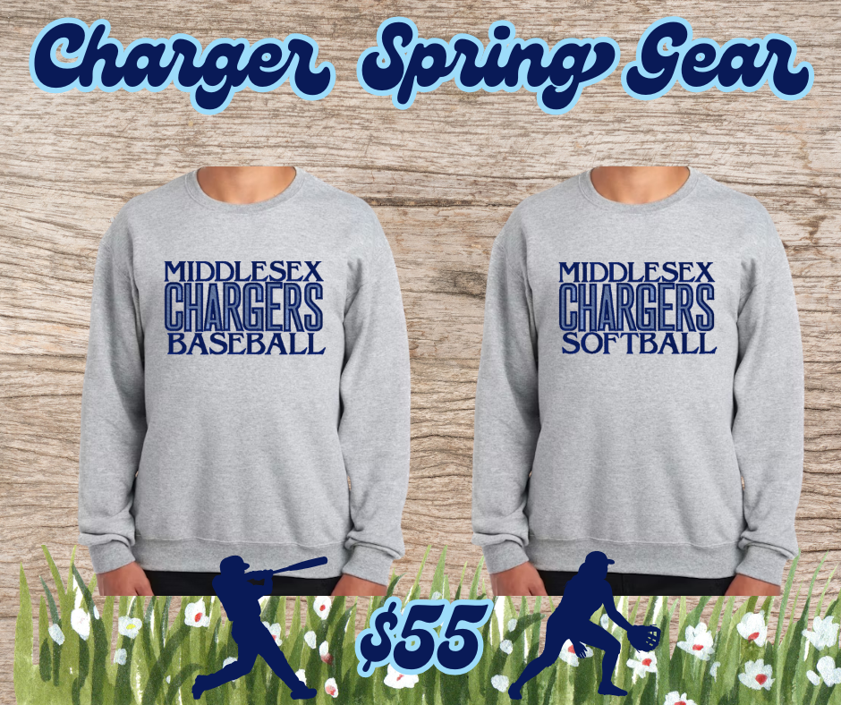 Middlesex Chargers Filled Stitch Crewneck Sweatshirt