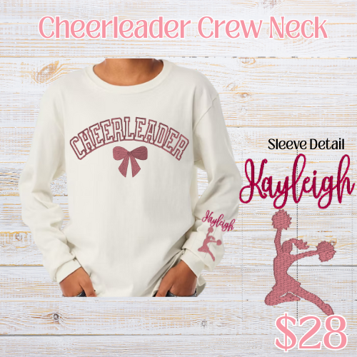 Cheerleading Youth Crew Neck