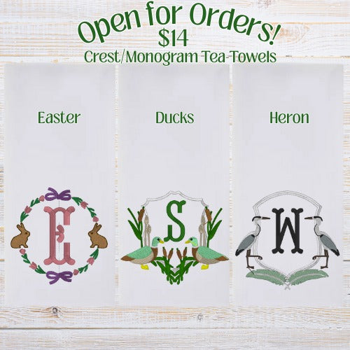 Crest Tea Towel