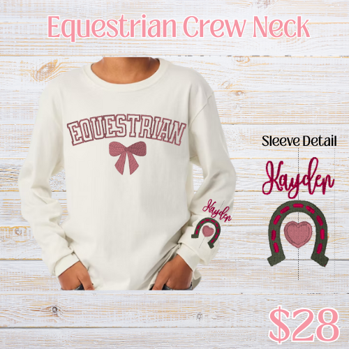 Equestrian Youth Crew Neck