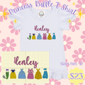 Girls Princess Ruffle T Shirt