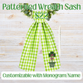 St. Patrick's Day Wreath Sash