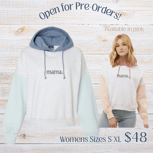 MAMA Color-blocked Hoodie